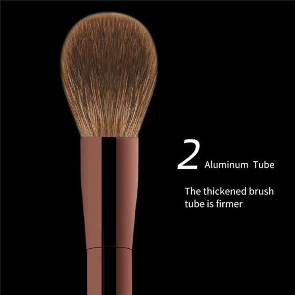 Hourglass Makeup Brush Set Mini Portable 7 Pcs, High Quality Soft Animal Hair - Picture 3 of 7